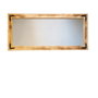 Hanah Home Espejo Bohemio de Madera Maciza de Pino en Nogal